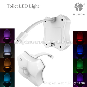 Sanitary design LED night light sensor for toilet illumibowl seat